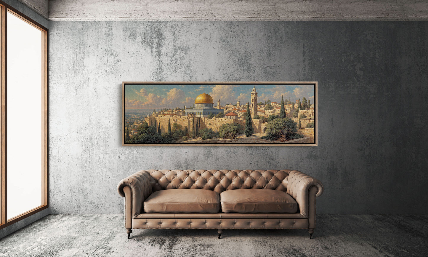 Golden Dome Above the Ancient Walls