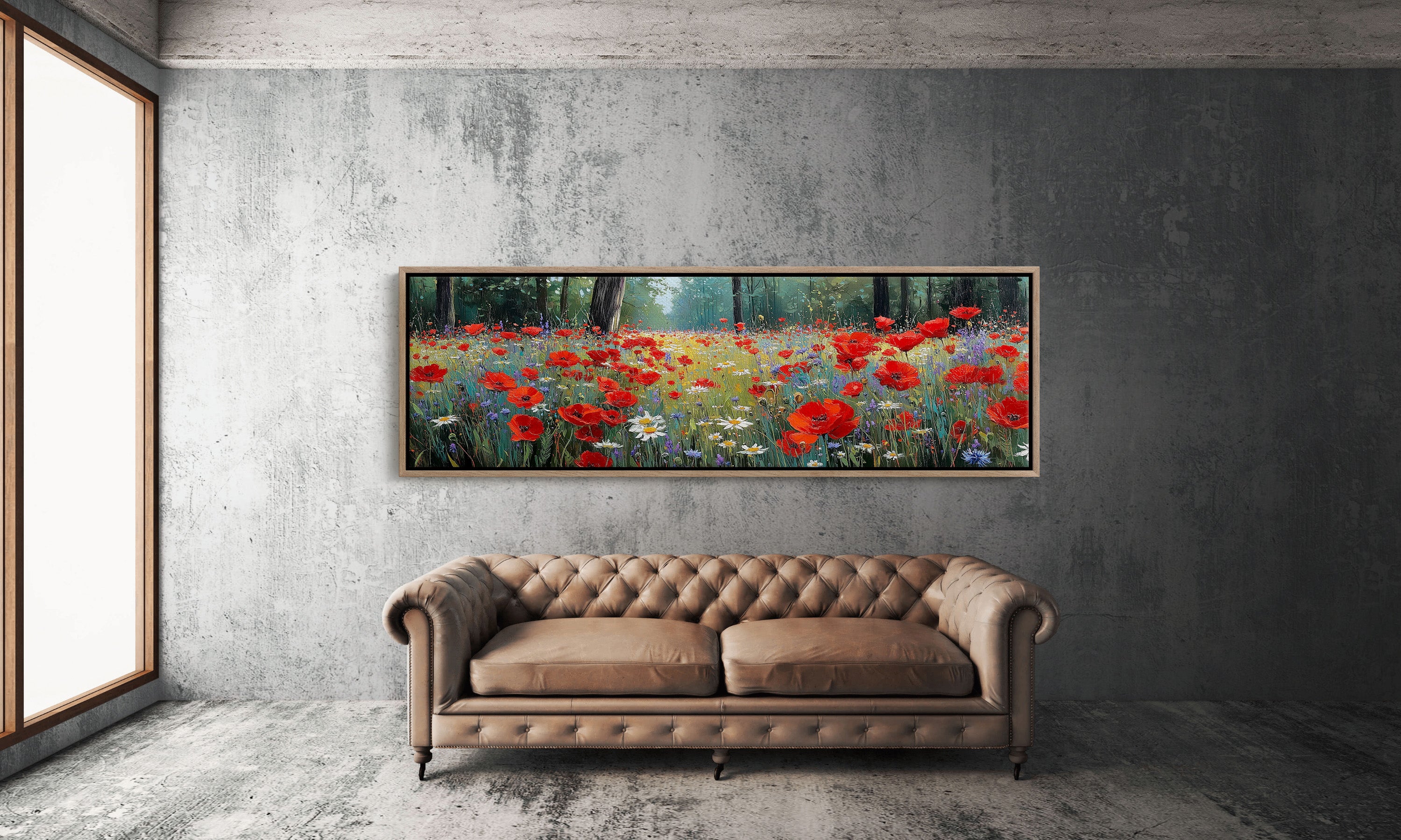 Red Blossoms Beneath the Pines