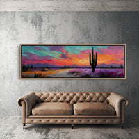 Neon Dust Over Desert Twilight