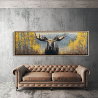 Moose Among the Golden Aspens
