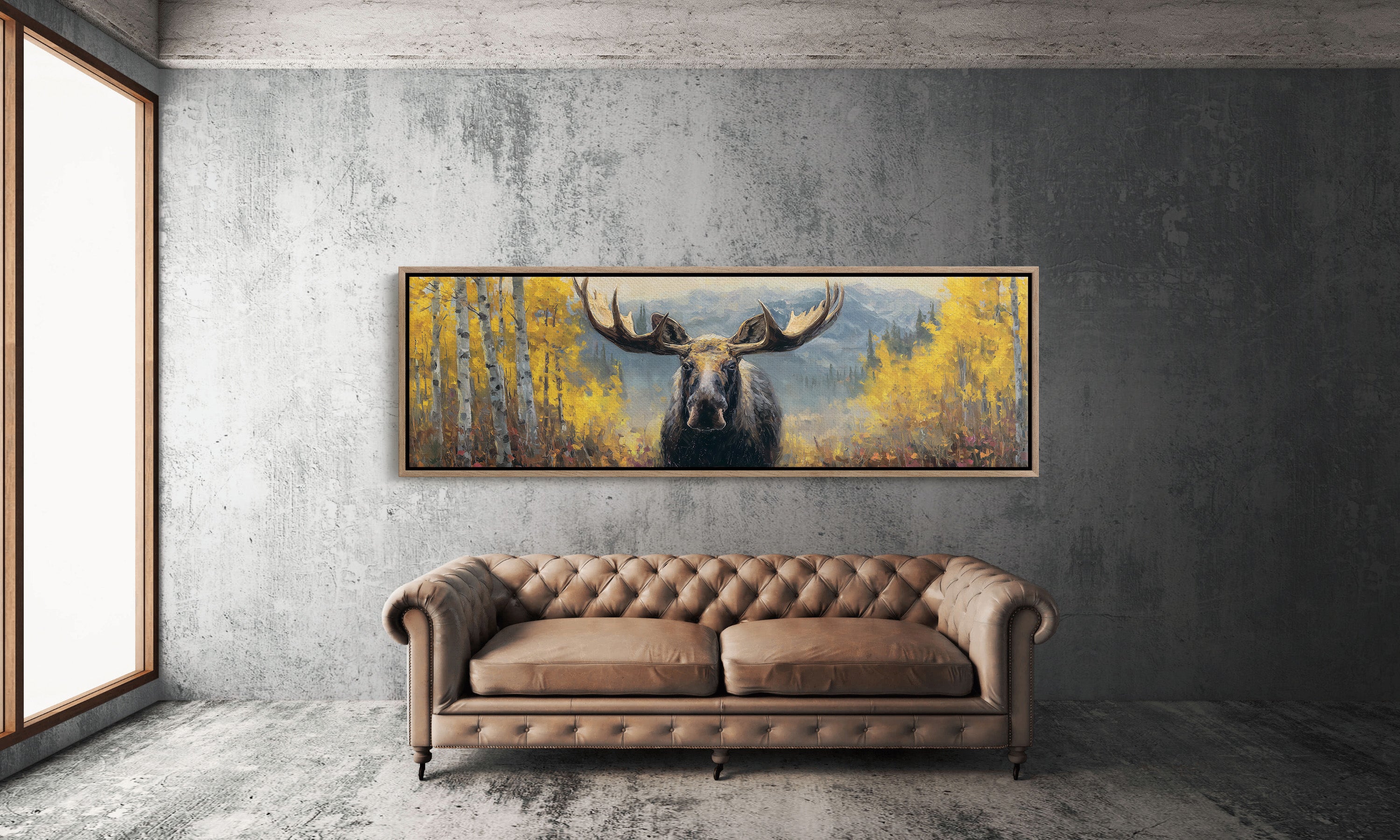 Moose Among the Golden Aspens