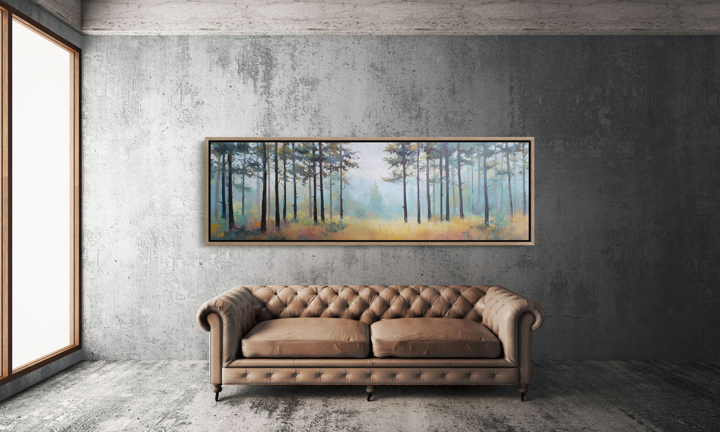 Morning Haze Through the Pines