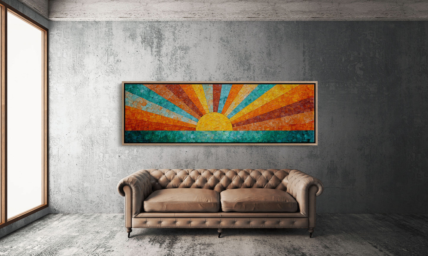 Sunburst Over Turquoise Waters