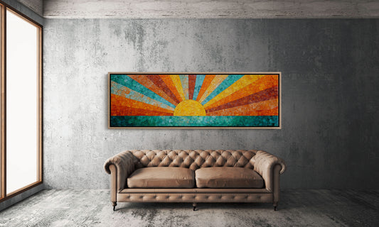 Sunburst Over Turquoise Waters