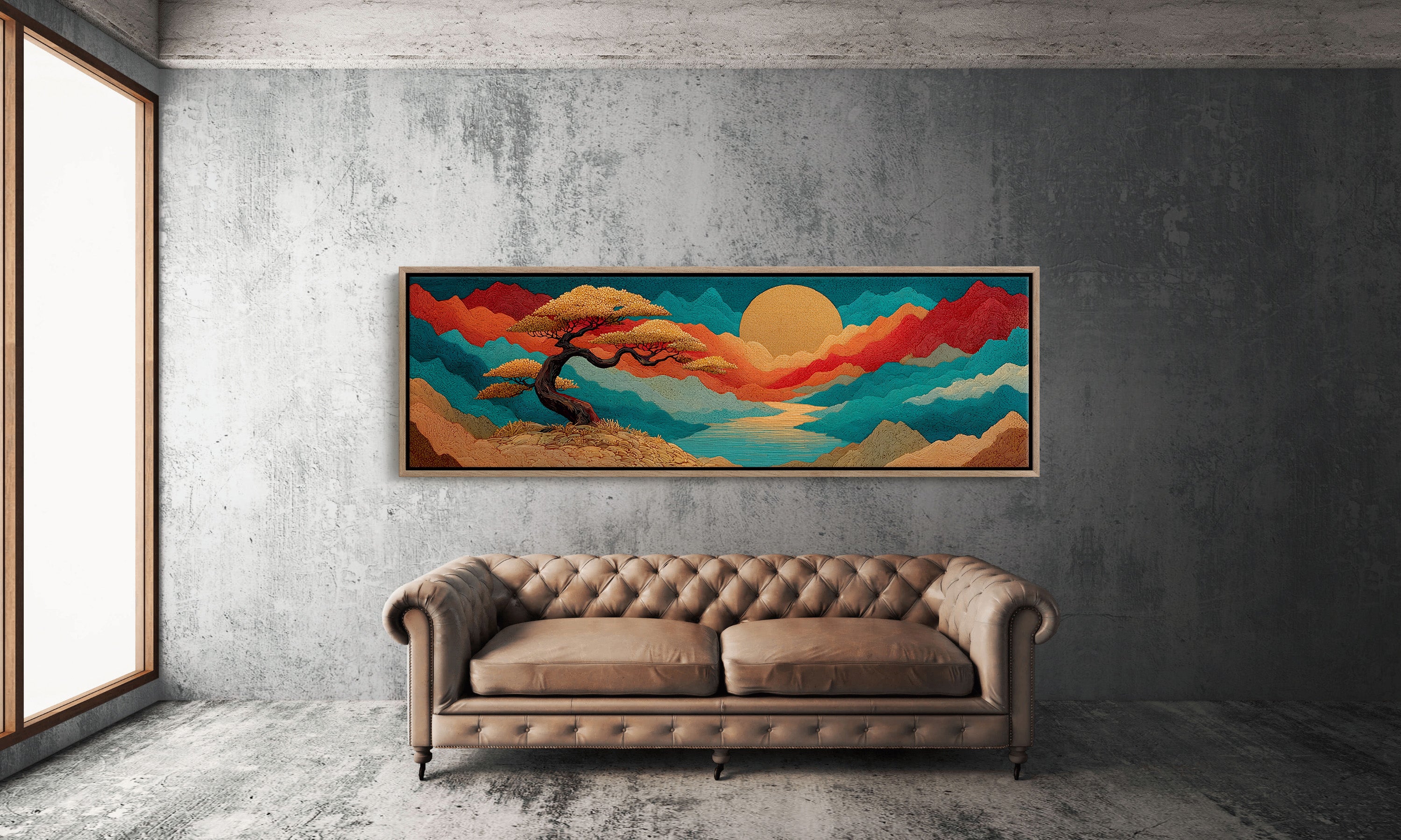 Golden Sun Over Painted Valleys