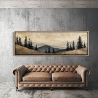 Dawn Mist Over Quiet Pines