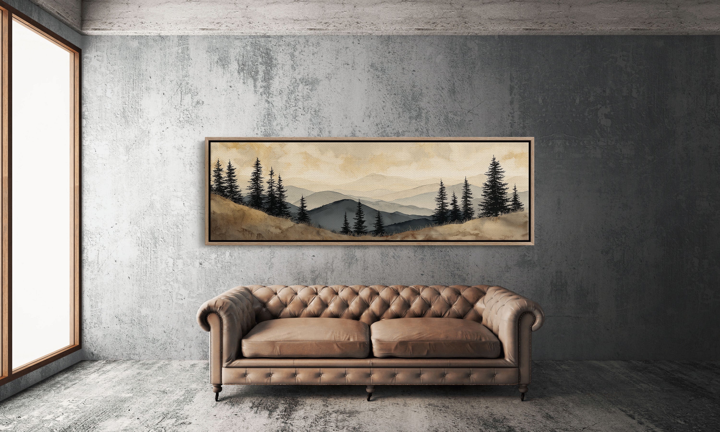 Dawn Mist Over Quiet Pines