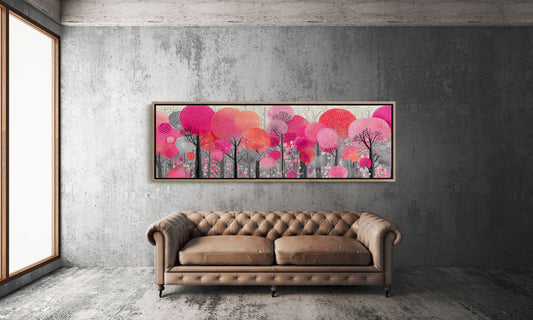 Blossoms in a Crimson Forest