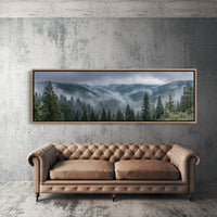 Mist Rolling Through the Evergreen Hills