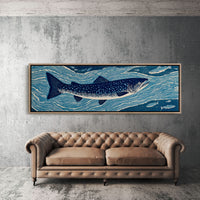 River Drift Beneath Blue Currents