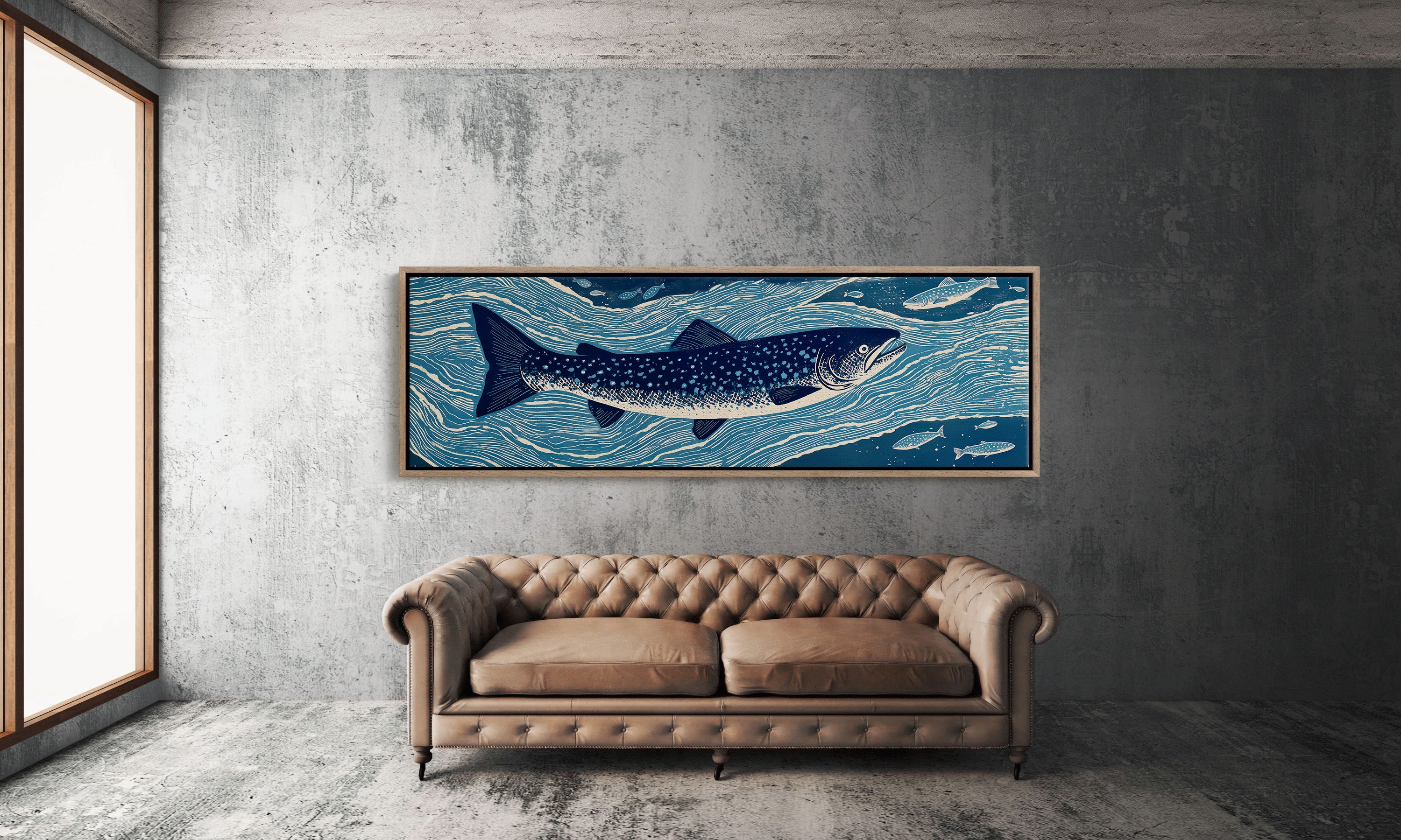 River Drift Beneath Blue Currents