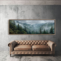 Mist Rising Through Evergreen Valleys