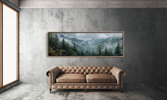 Mist Rising Through Evergreen Valleys