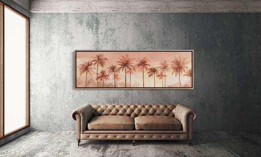 Palms in a Peach-Tinted Breeze