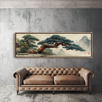 Ancient Pine Over Misty Peaks