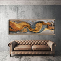 Golden Grain in Weathered Wood