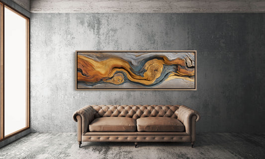 Golden Grain in Weathered Wood