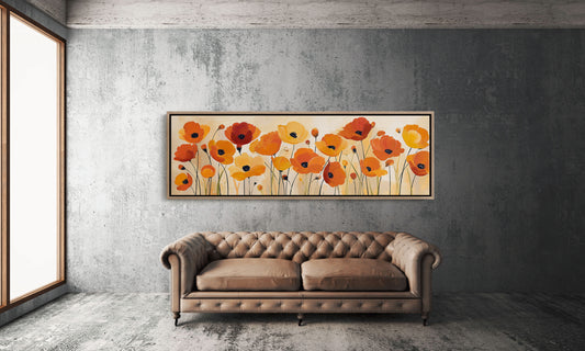 Poppies Dancing in Golden Light