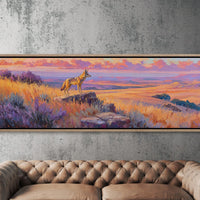 Coyote Standing in Painted Dawn