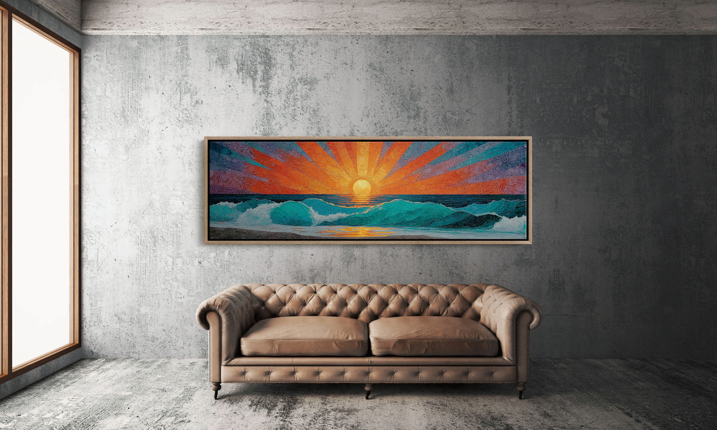 Sunrise Breaking Over Turquoise Waves