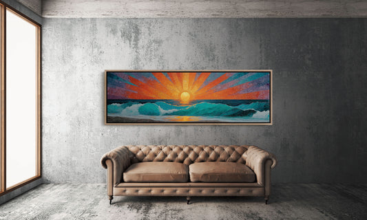 Sunrise Breaking Over Turquoise Waves