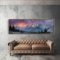 Dawn Fire on Winter Peaks