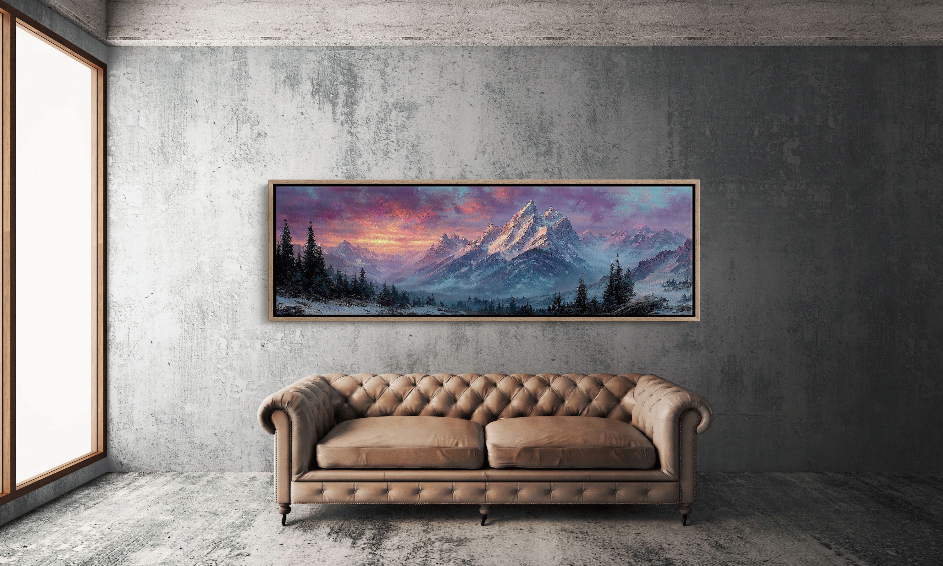 Dawn Fire on Winter Peaks