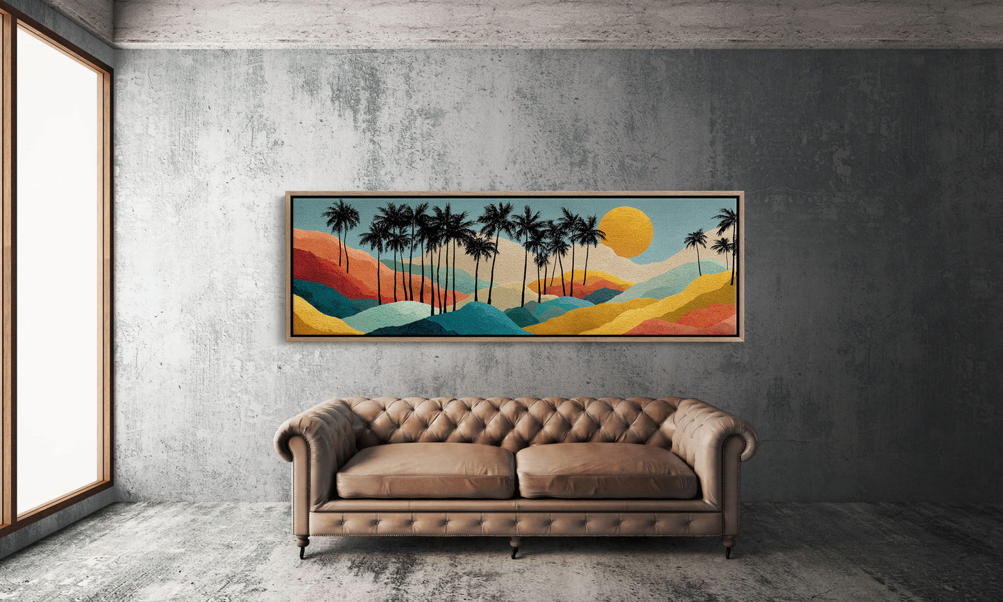 Sunset Over Painted Palms