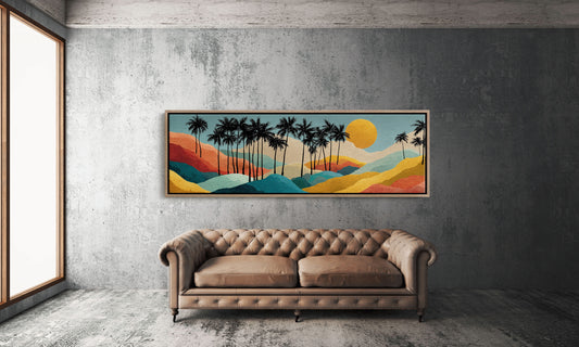 Sunset Over Painted Palms