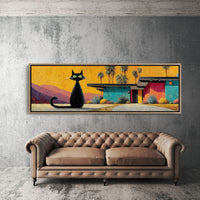 Midcentury Cat at Sunset