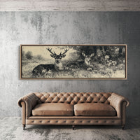 Resting Deer by the Riverbank
