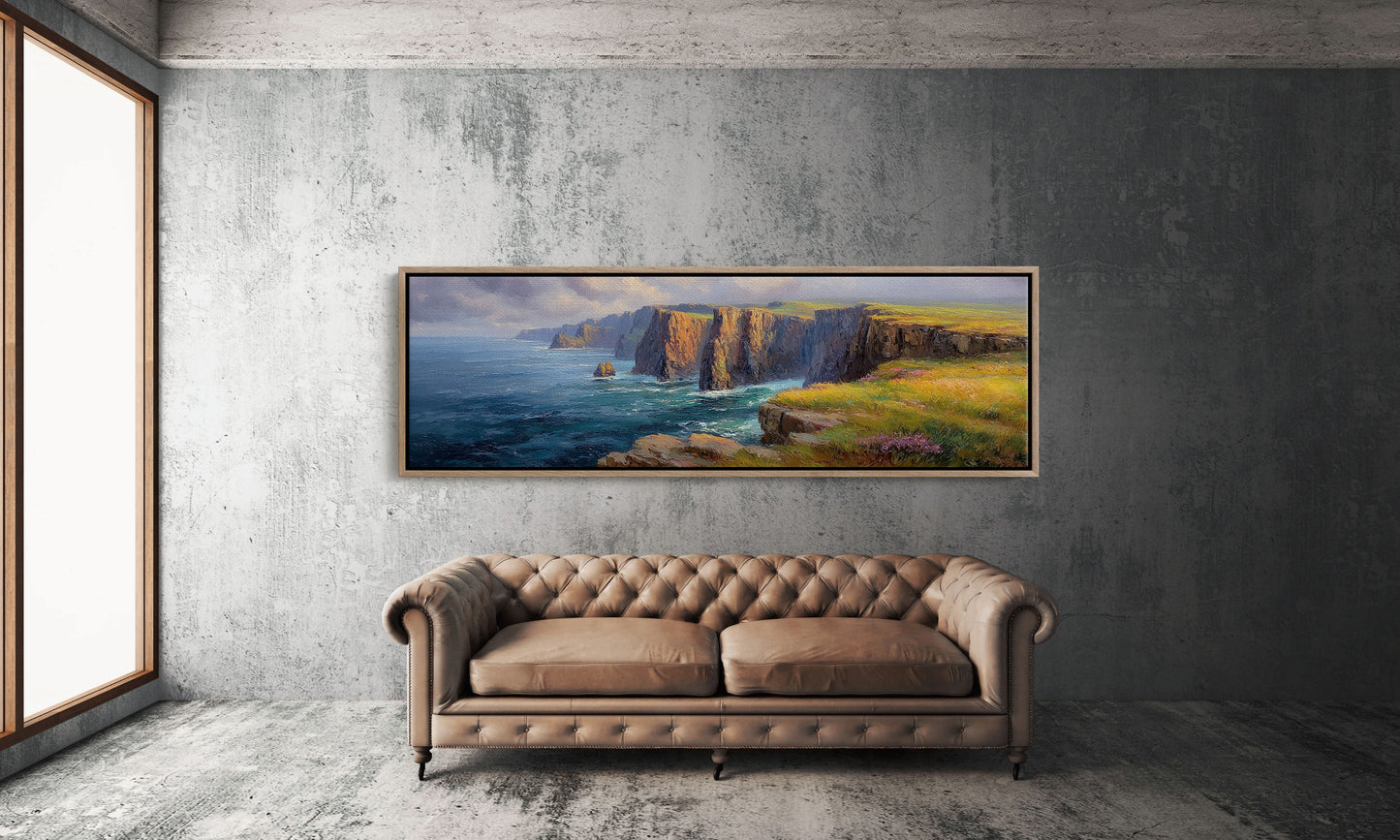 Sunlit Cliffs Above the Northern Sea
