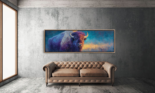 Bison in Painted Twilight