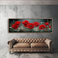 Crimson Blooms Beneath the Pines