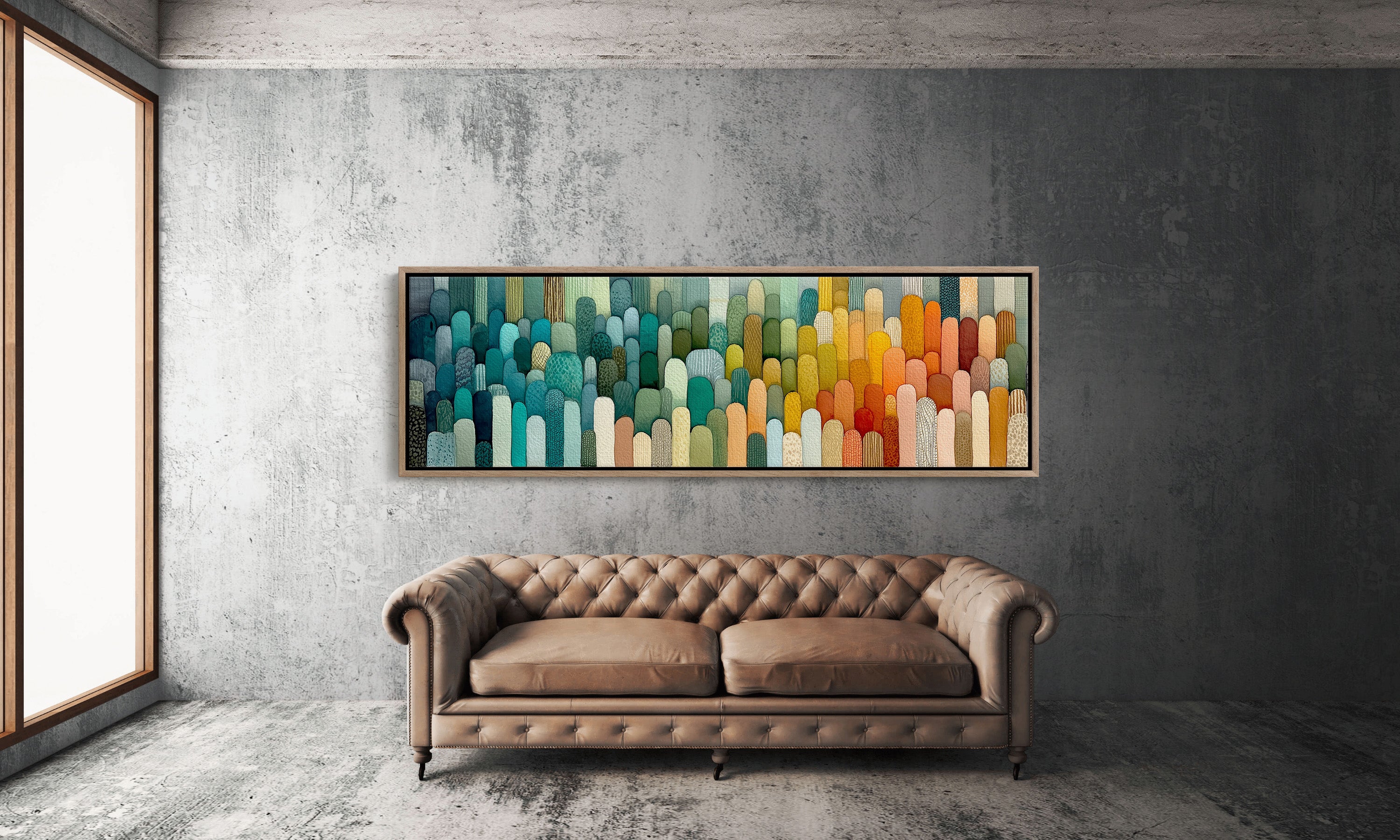 Hills of Color in Gentle Rows