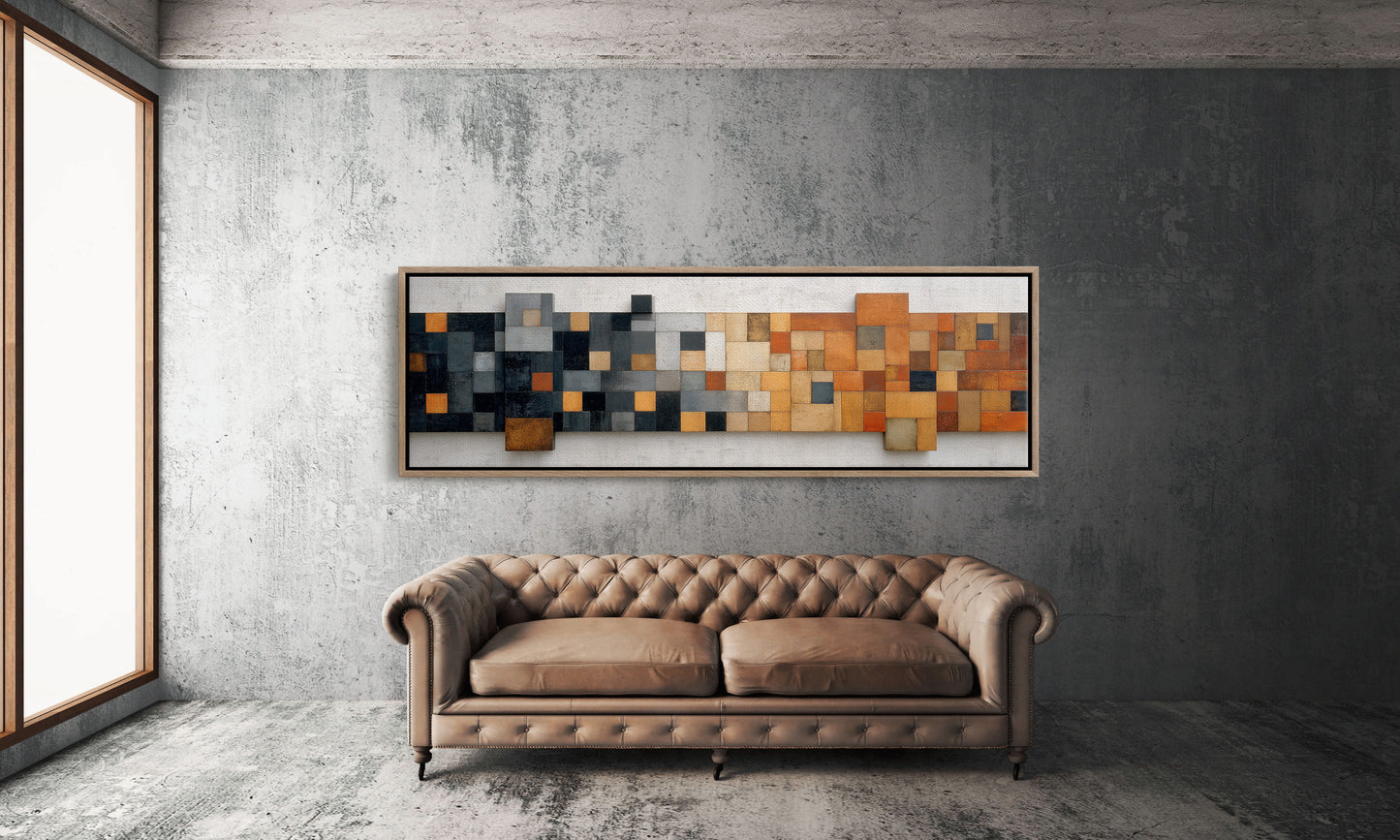 Rust and Charcoal Mosaic