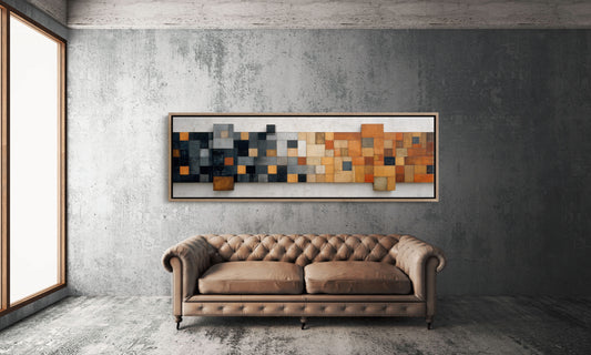 Rust and Charcoal Mosaic