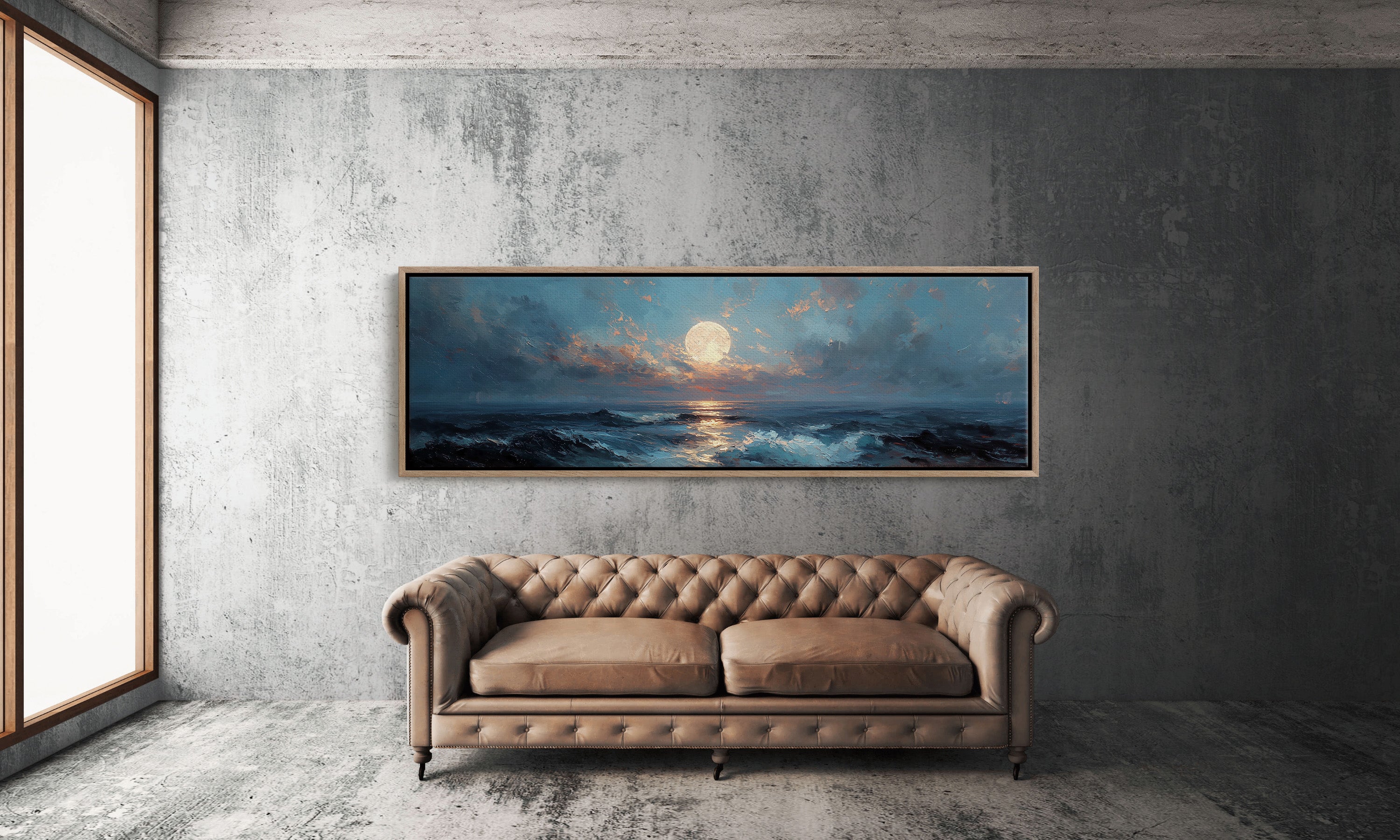 Moonlight Over Restless Waves