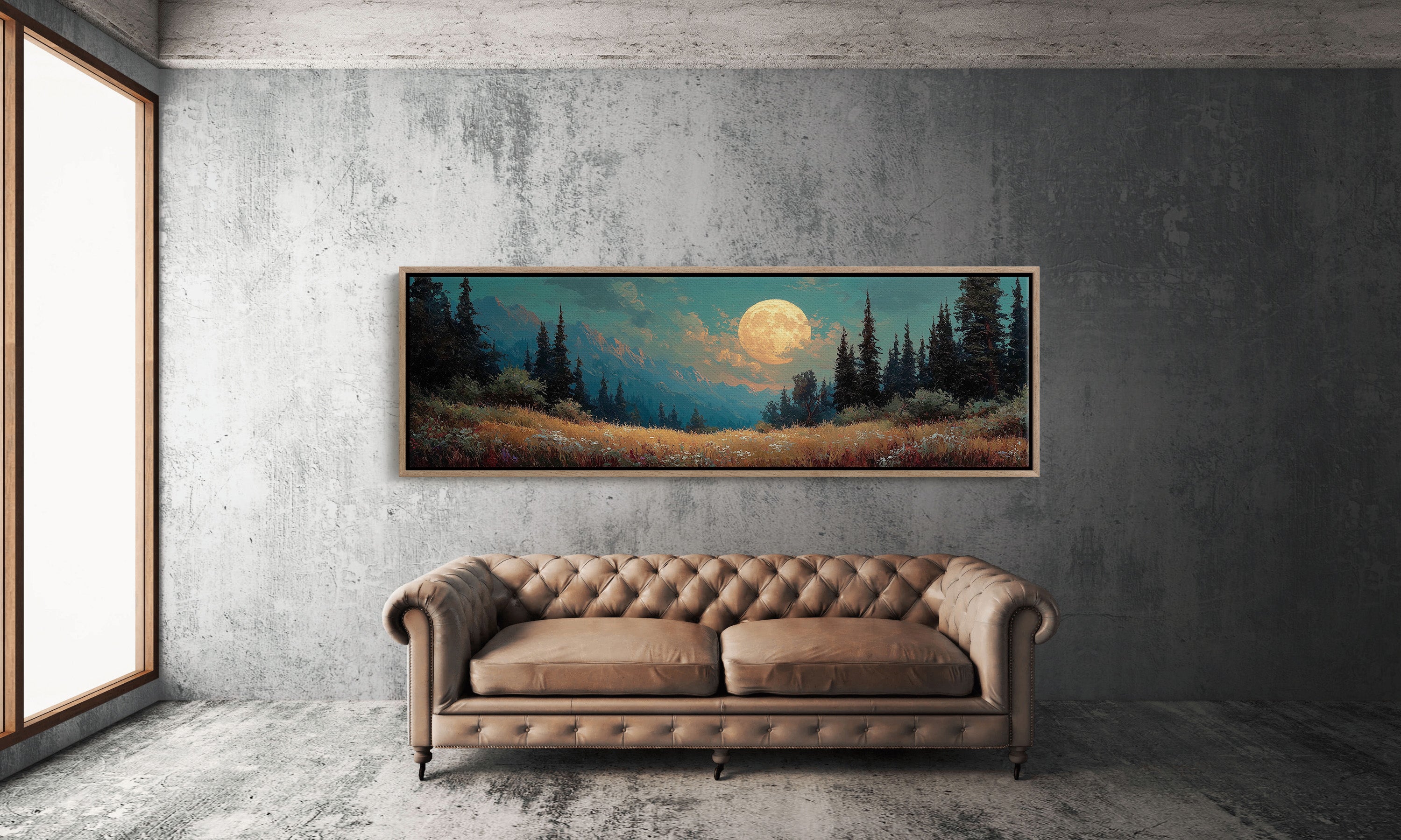 Moonrise Over the Wild Meadow