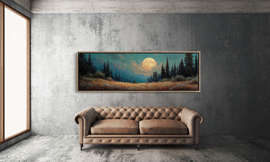 Moonrise Over the Wild Meadow