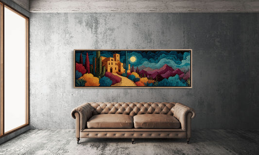 Moonlit Road to the Desert Villa