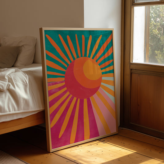 Sunburst Over Summer Fields