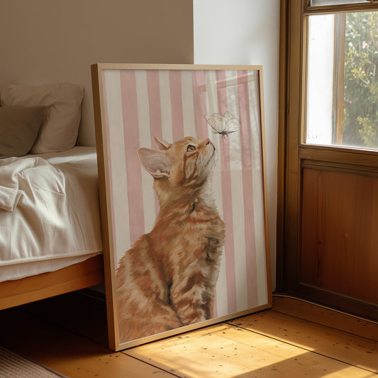Whispers Beneath Blush Stripes