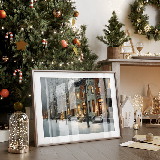 Warm Lights on a Winter Street