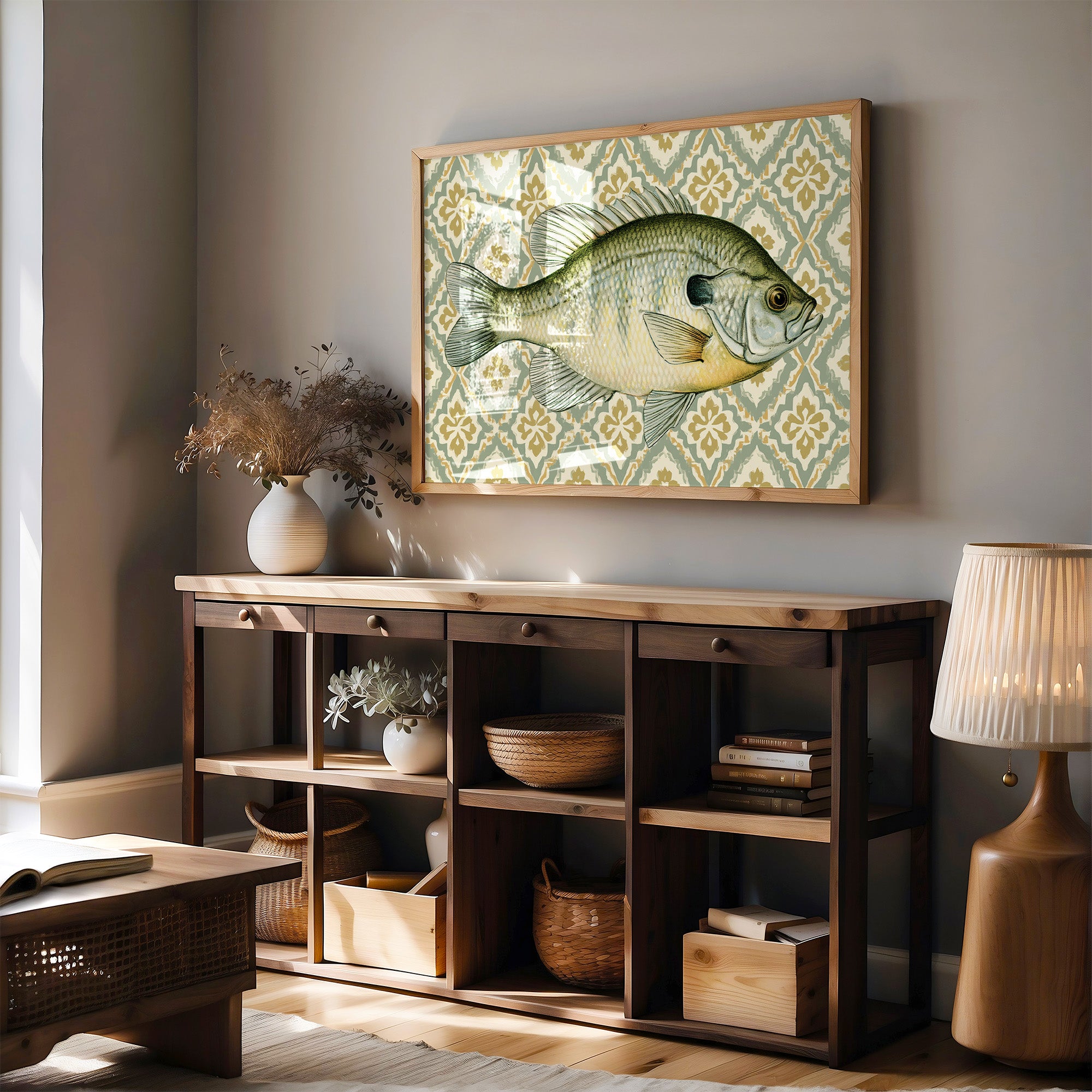 Bluegill, Sage Damask