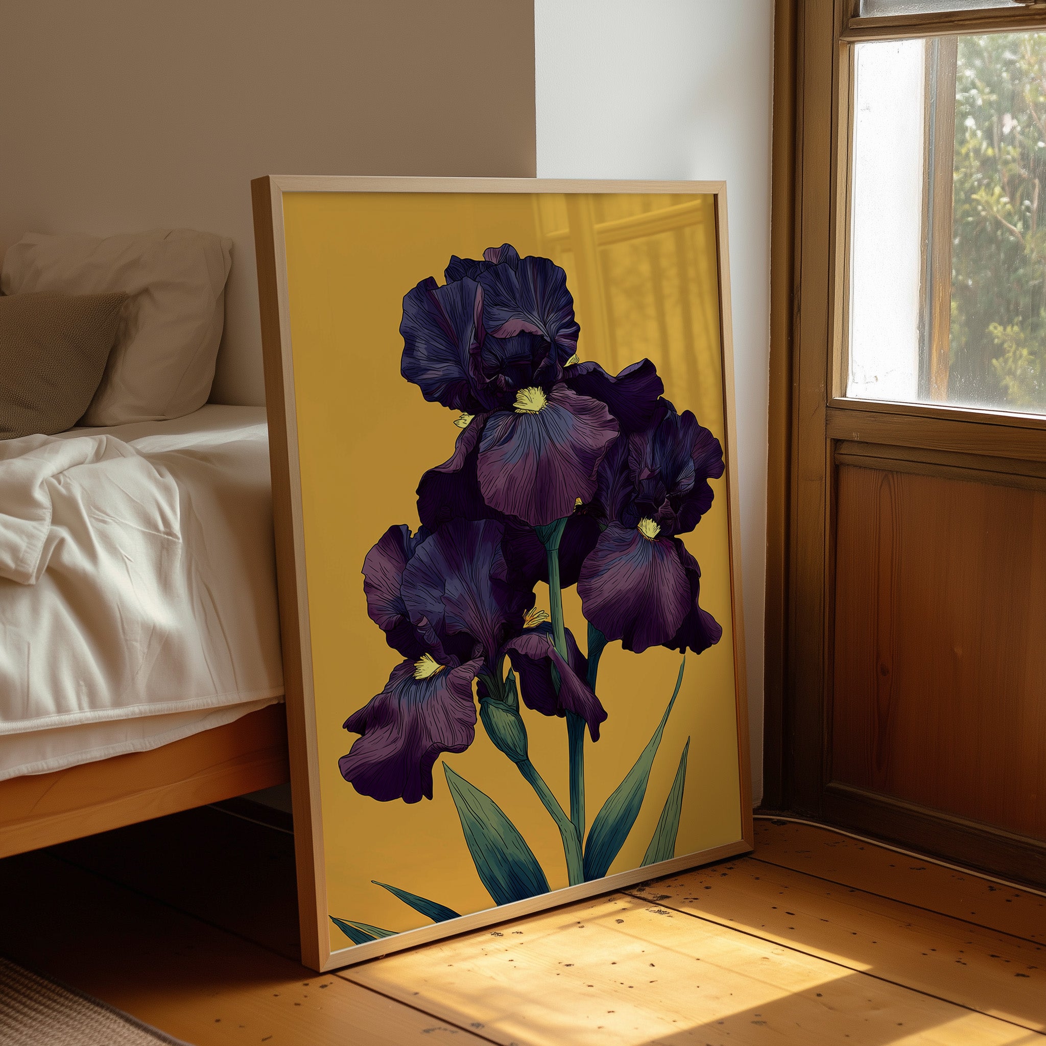 Dark Violet Against The Gold