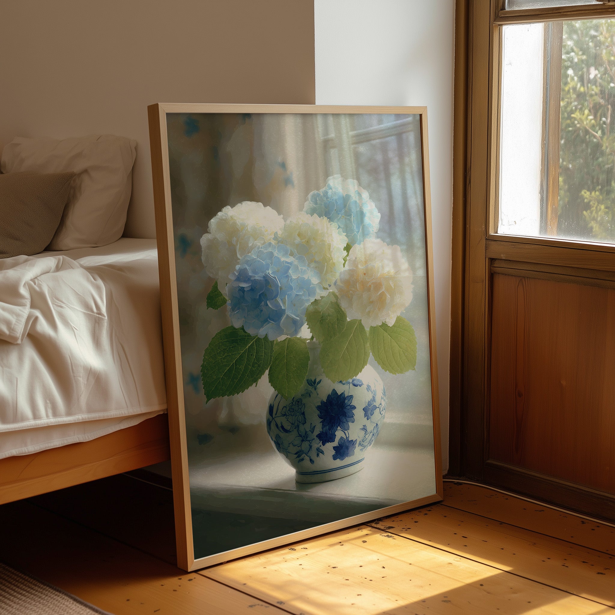 Soft Blue Where The Curtain Parts