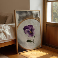 A Pansy Stitched with Care