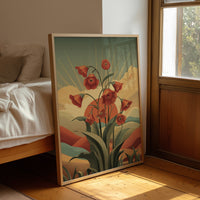 Red Blooms Before the Setting Sun