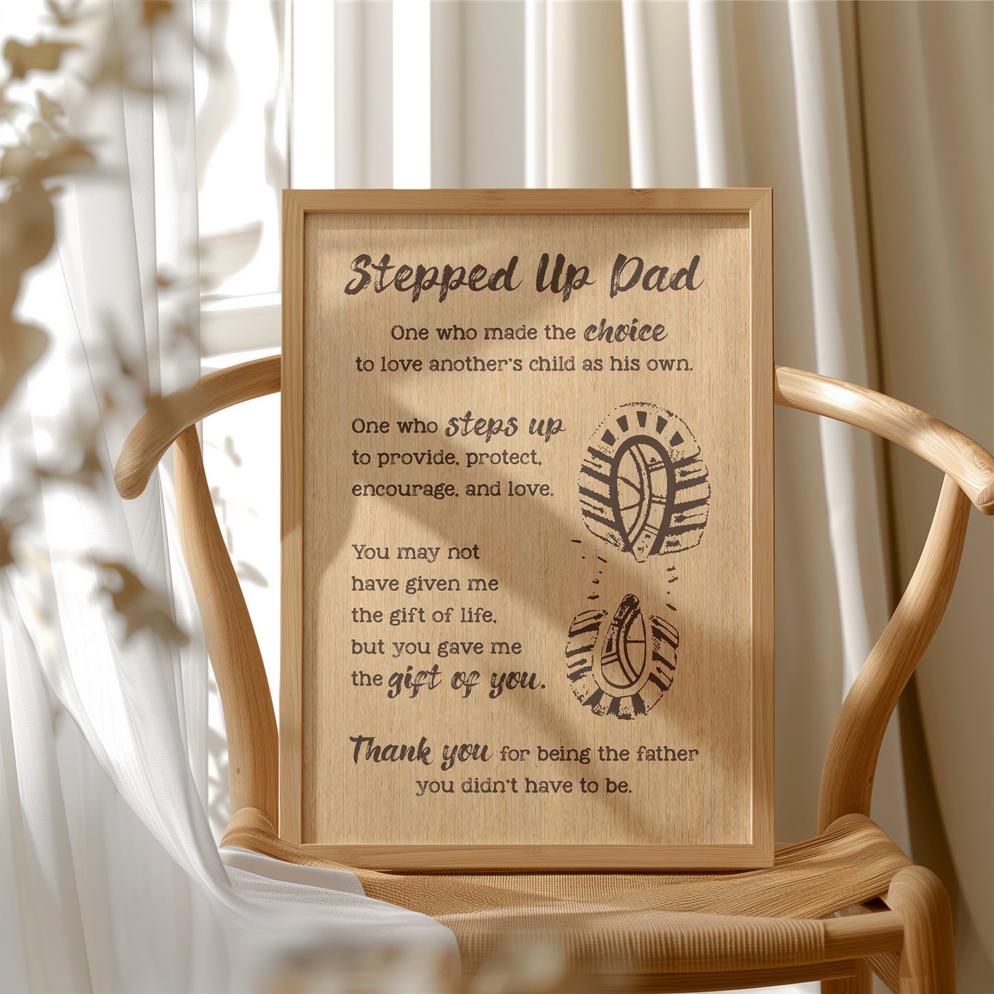 The Father You Didn't Have To Be — Wood